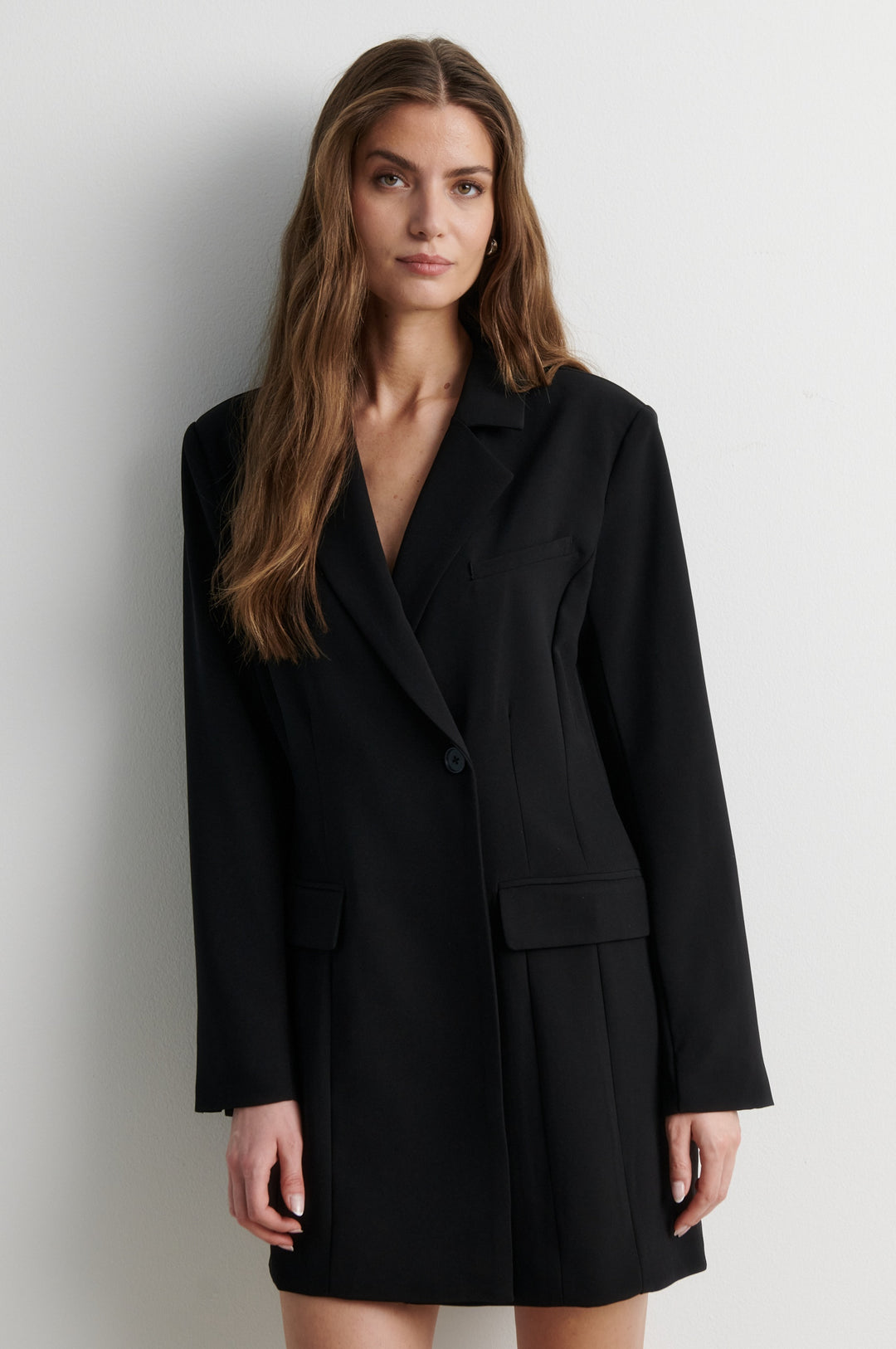 Festa Fitted Blazer Dress Black