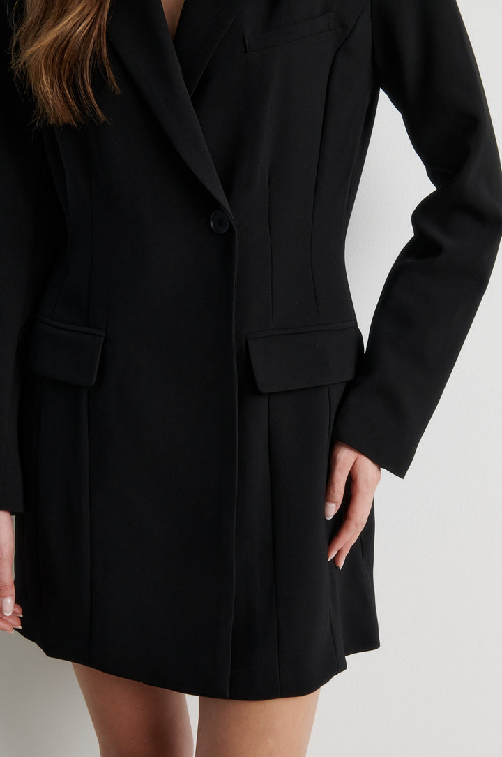 Festa Fitted Blazer Dress Black