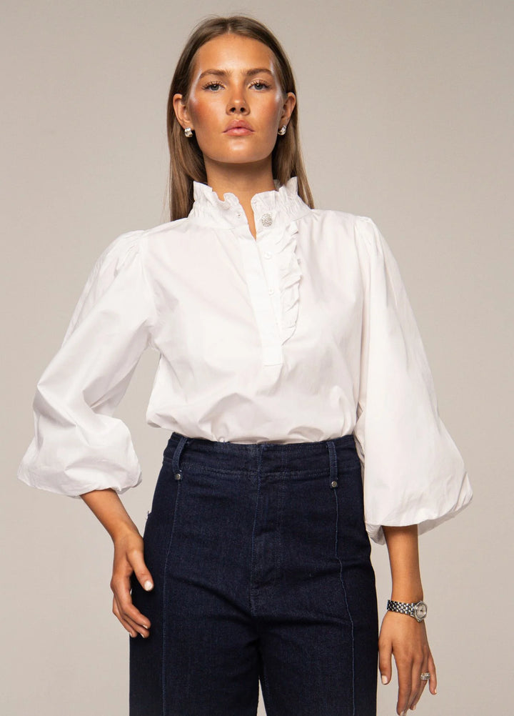Ella Blouse Sugar White