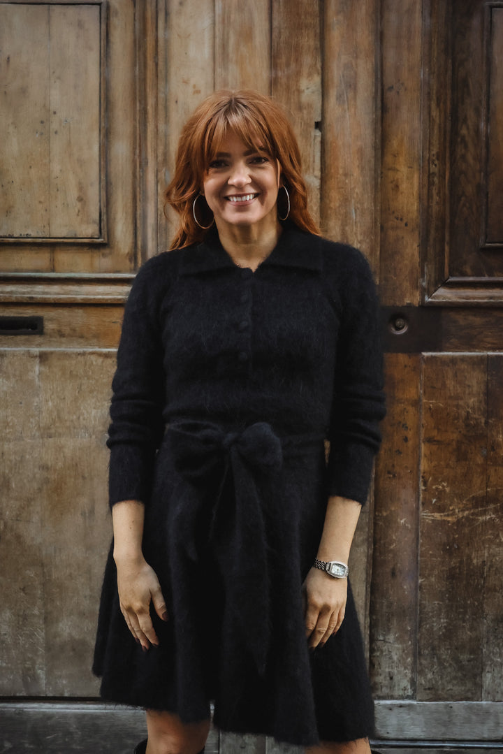 Bon Weekend Knit Dress Black