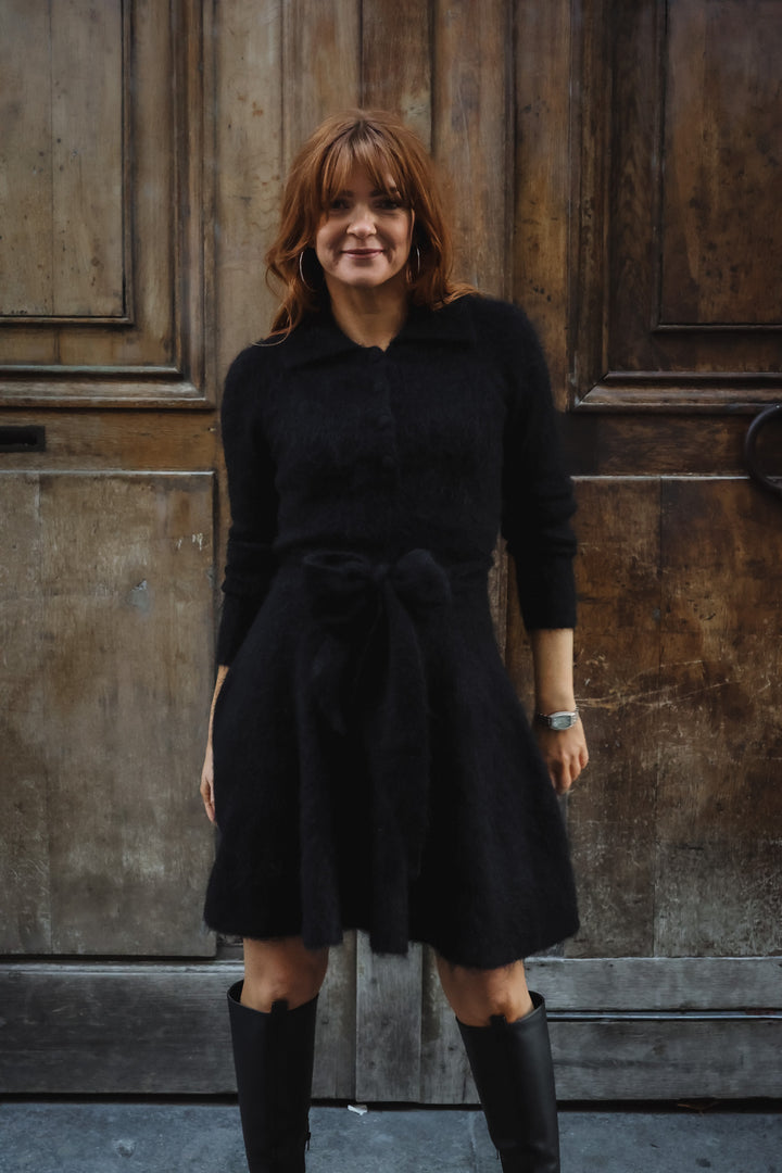 Bon Weekend Knit Dress Black