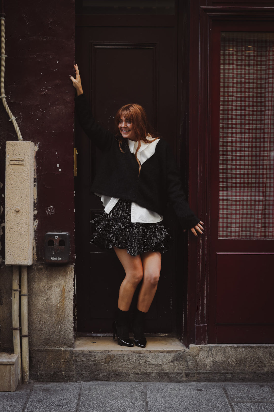 Boxy Cardi Sweater Black
