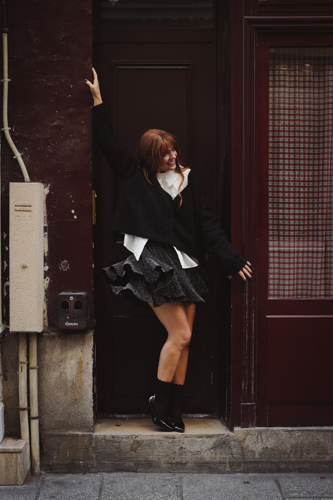 Boxy Cardi Sweater Black