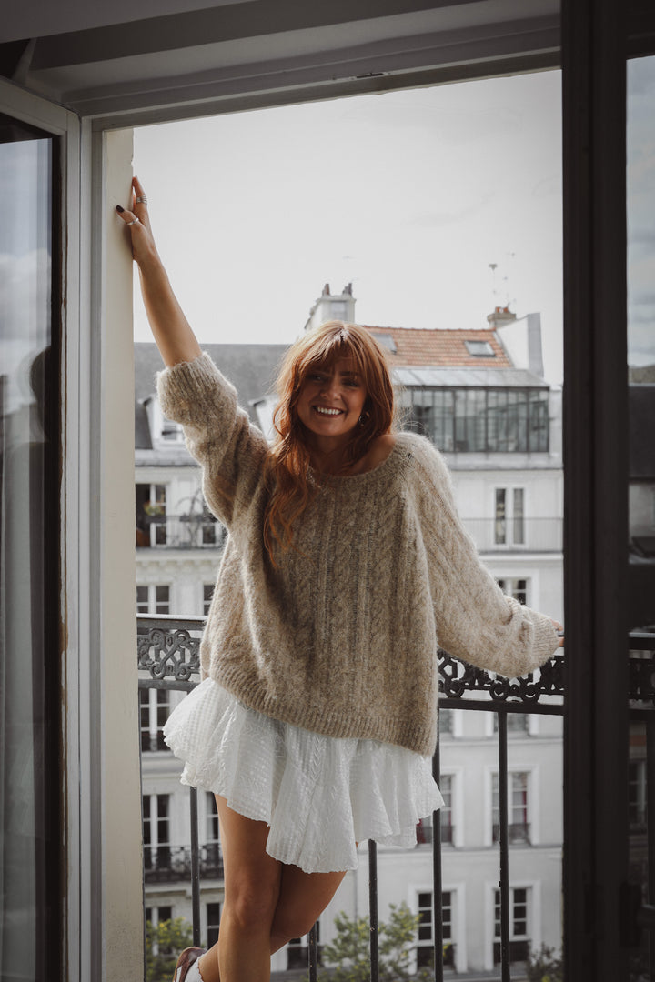 Cozy Sweater Beige Melange