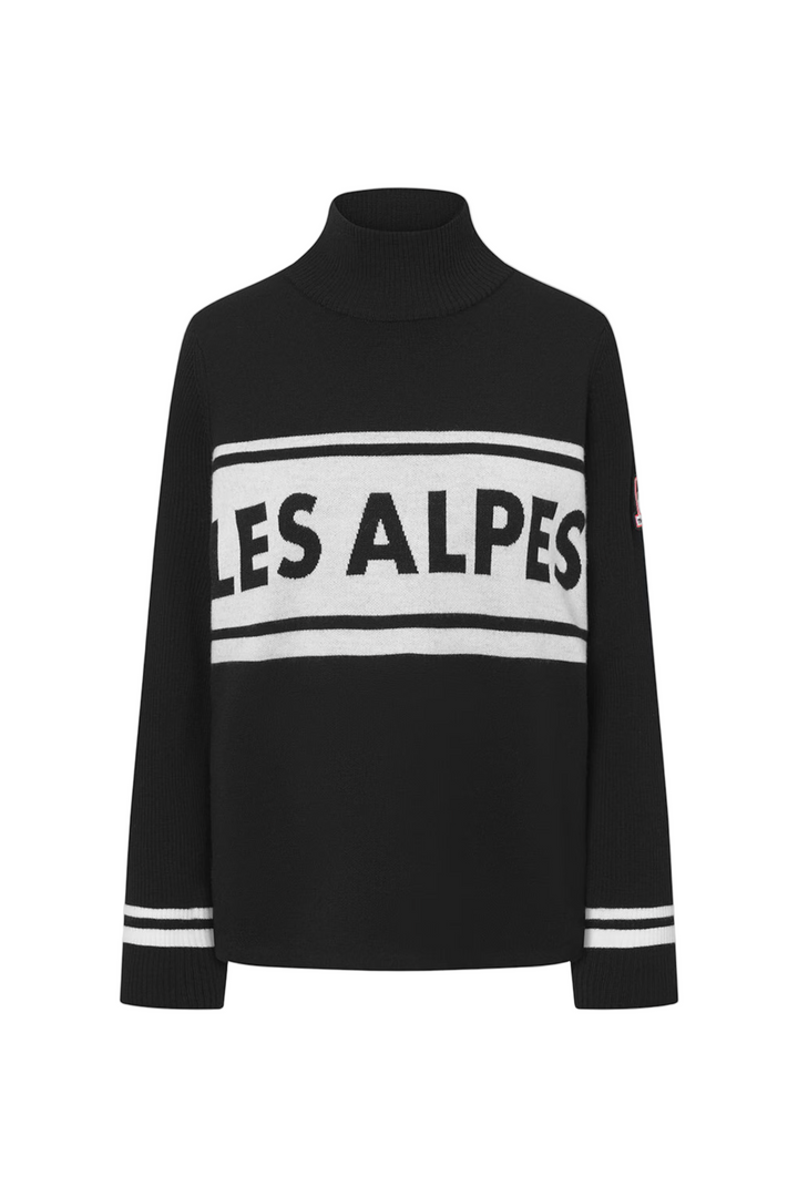 Les Alpes Knitted Sweater Black