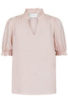 Odesa Linen Blouse Rose Smoke