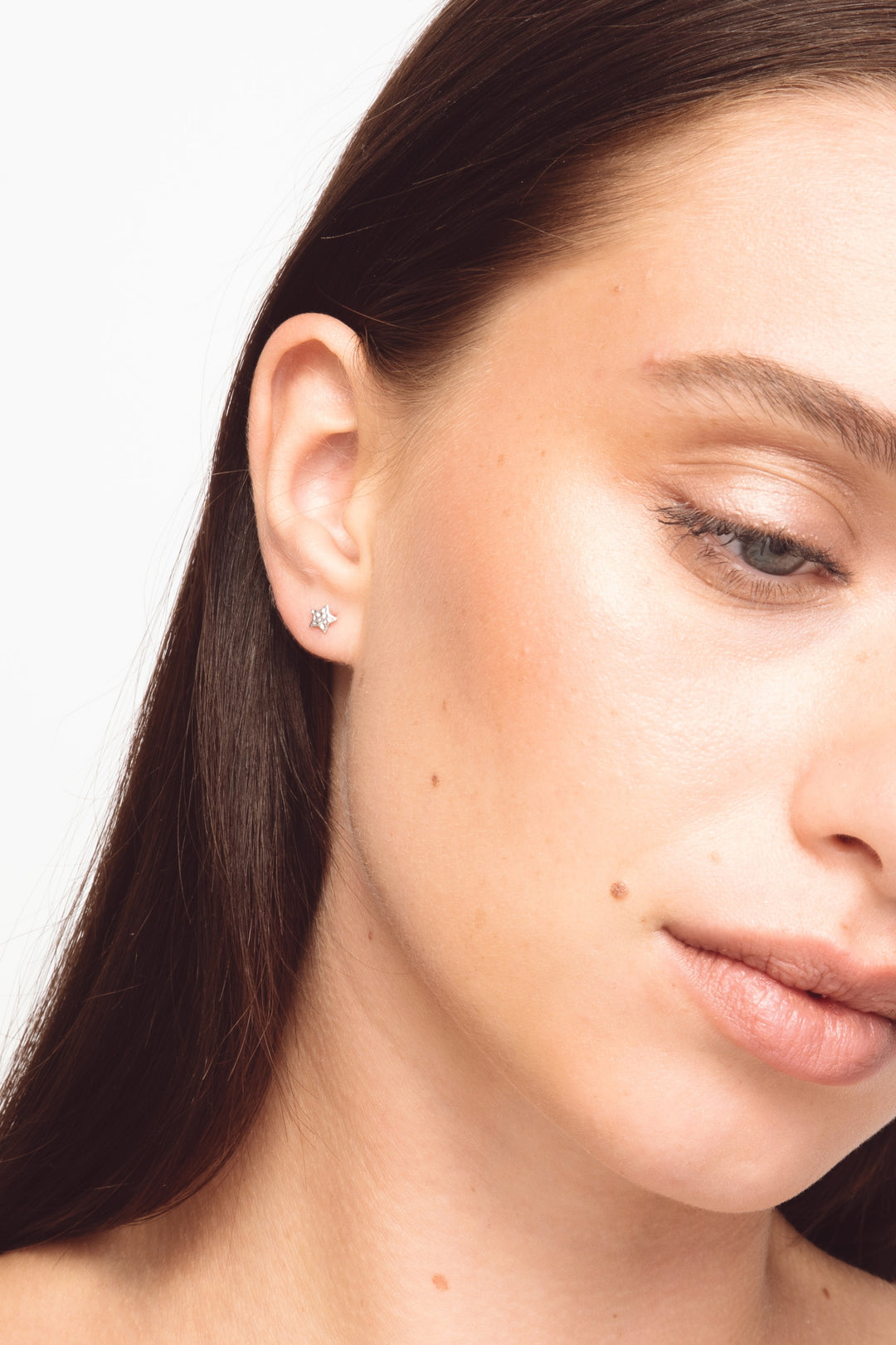 The Tiny Star Earrings Silver