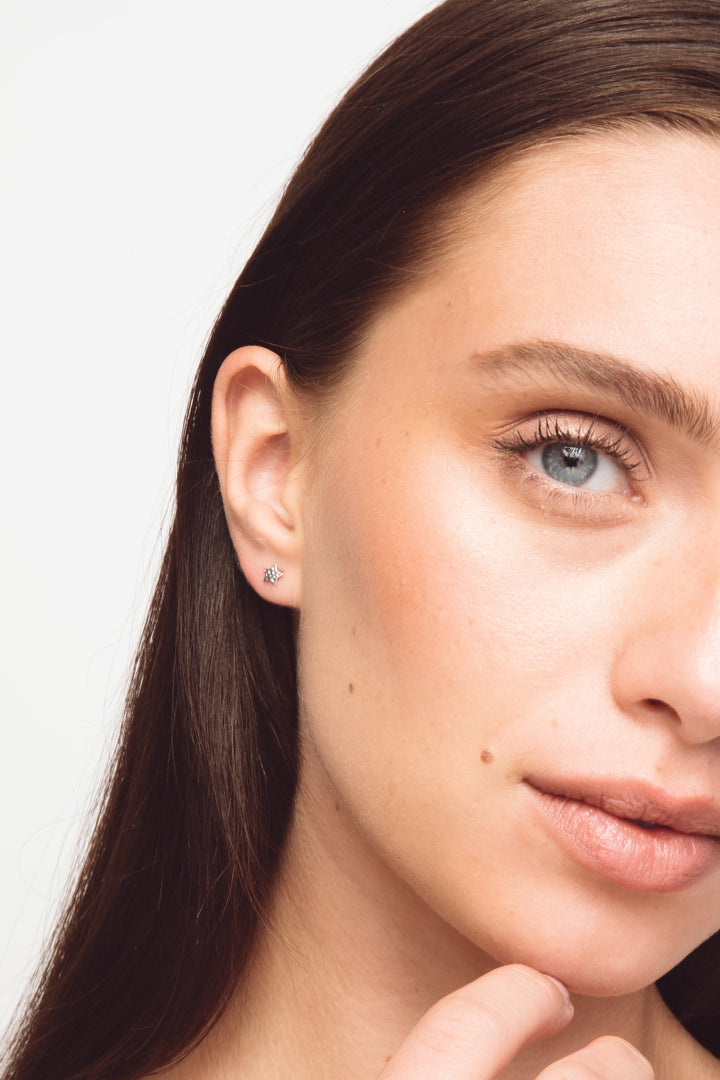 The Tiny Star Earrings Silver