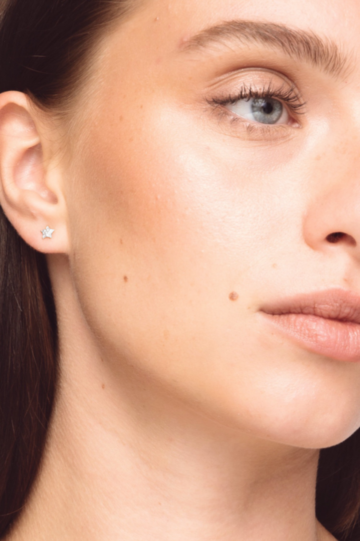 The Tiny Star Earrings Silver