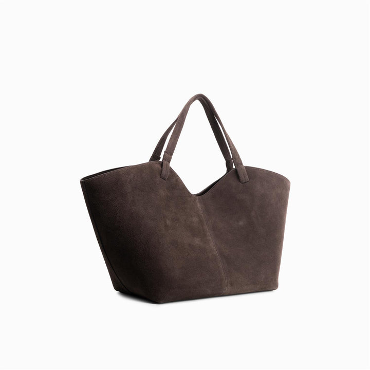 Maya Large Suede Truffle