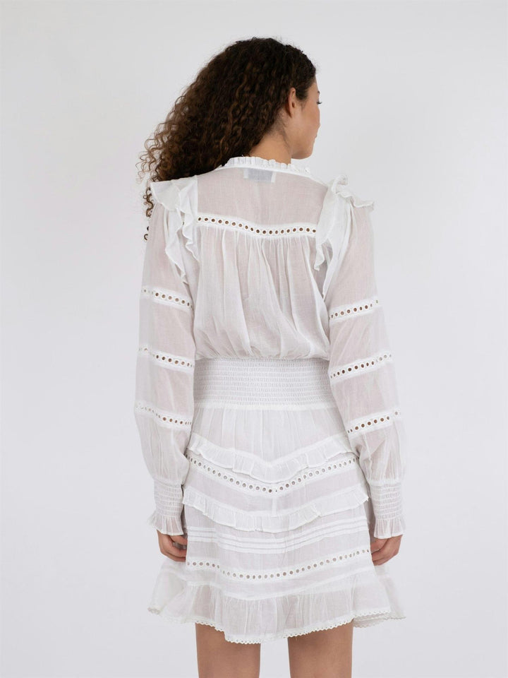 Harmoni S Voile Dress White