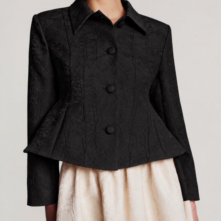 Brocade Blazer Black