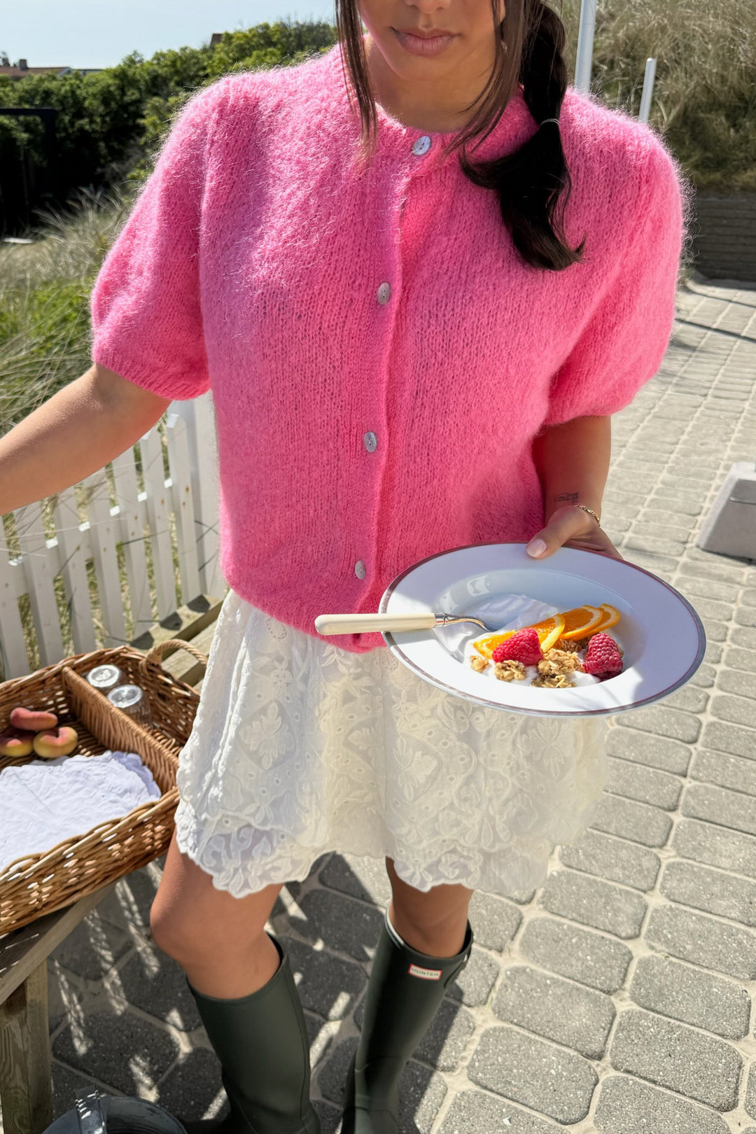 Ida Ss Cardigan Pink
