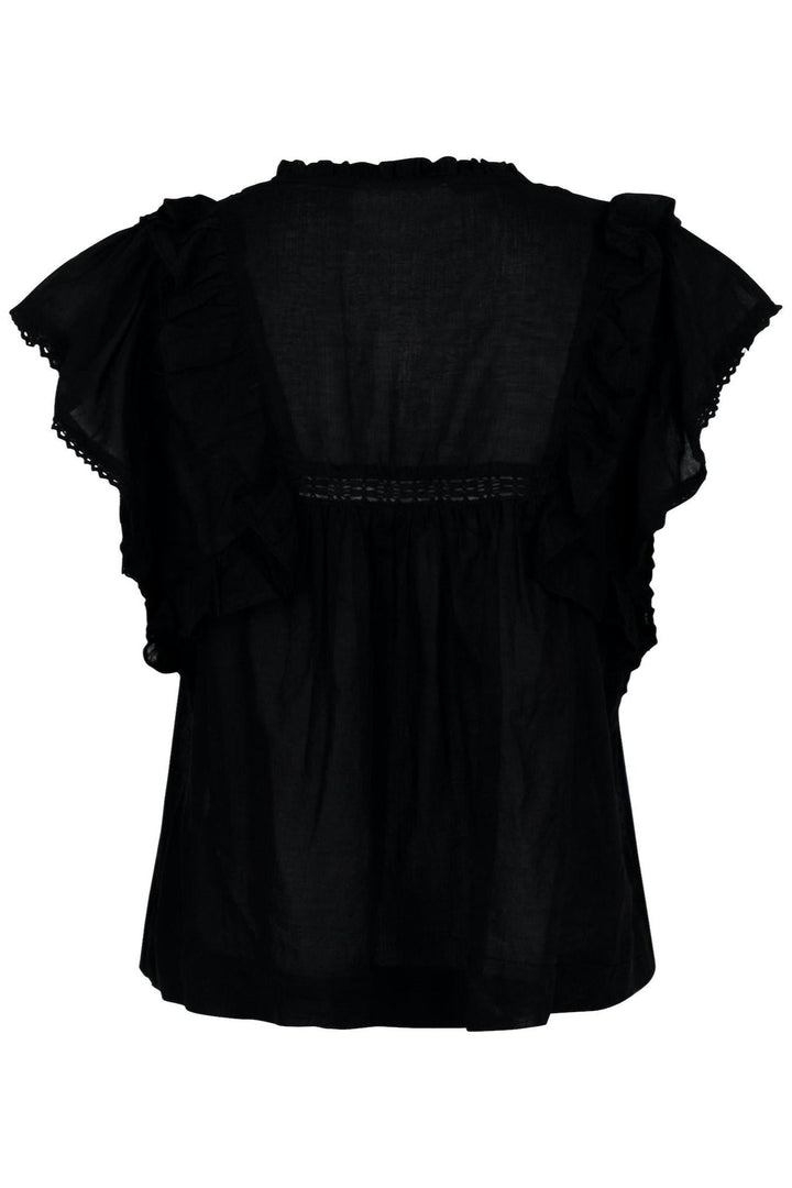 Jayla S Voile Top Black