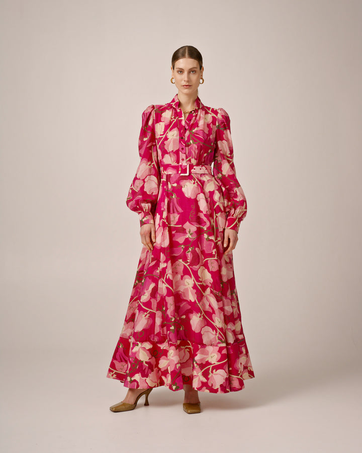 Viscose Belt Dress Amour