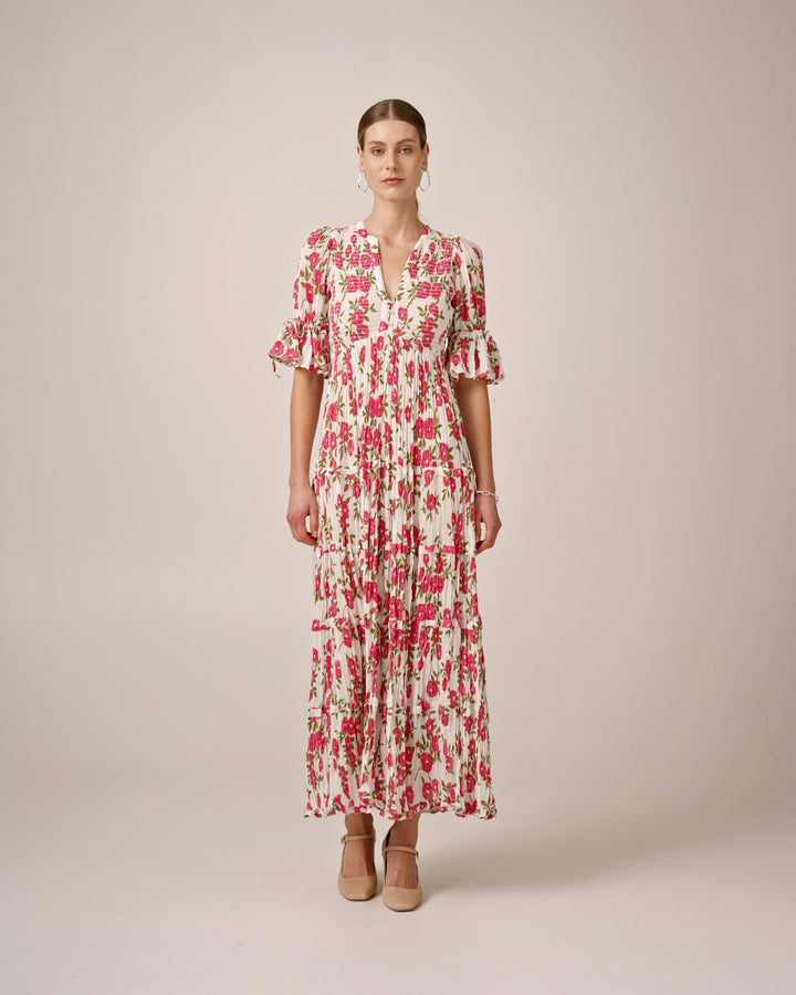 Bohemian Relaxed Dress Pink Meadow