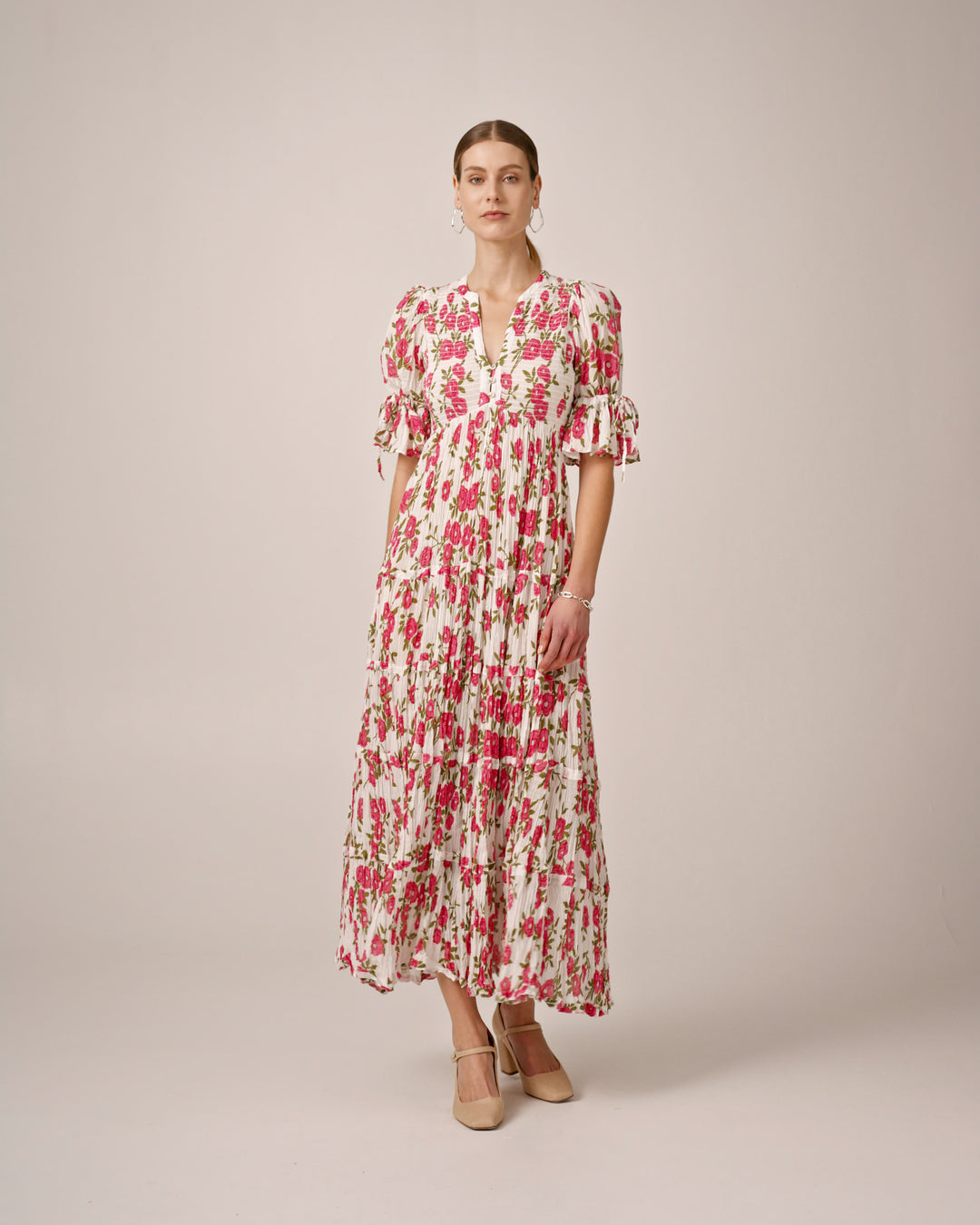 Bohemian Relaxed Dress Pink Meadow
