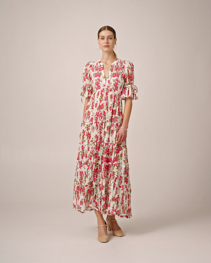 Bohemian Relaxed Dress Pink Meadow