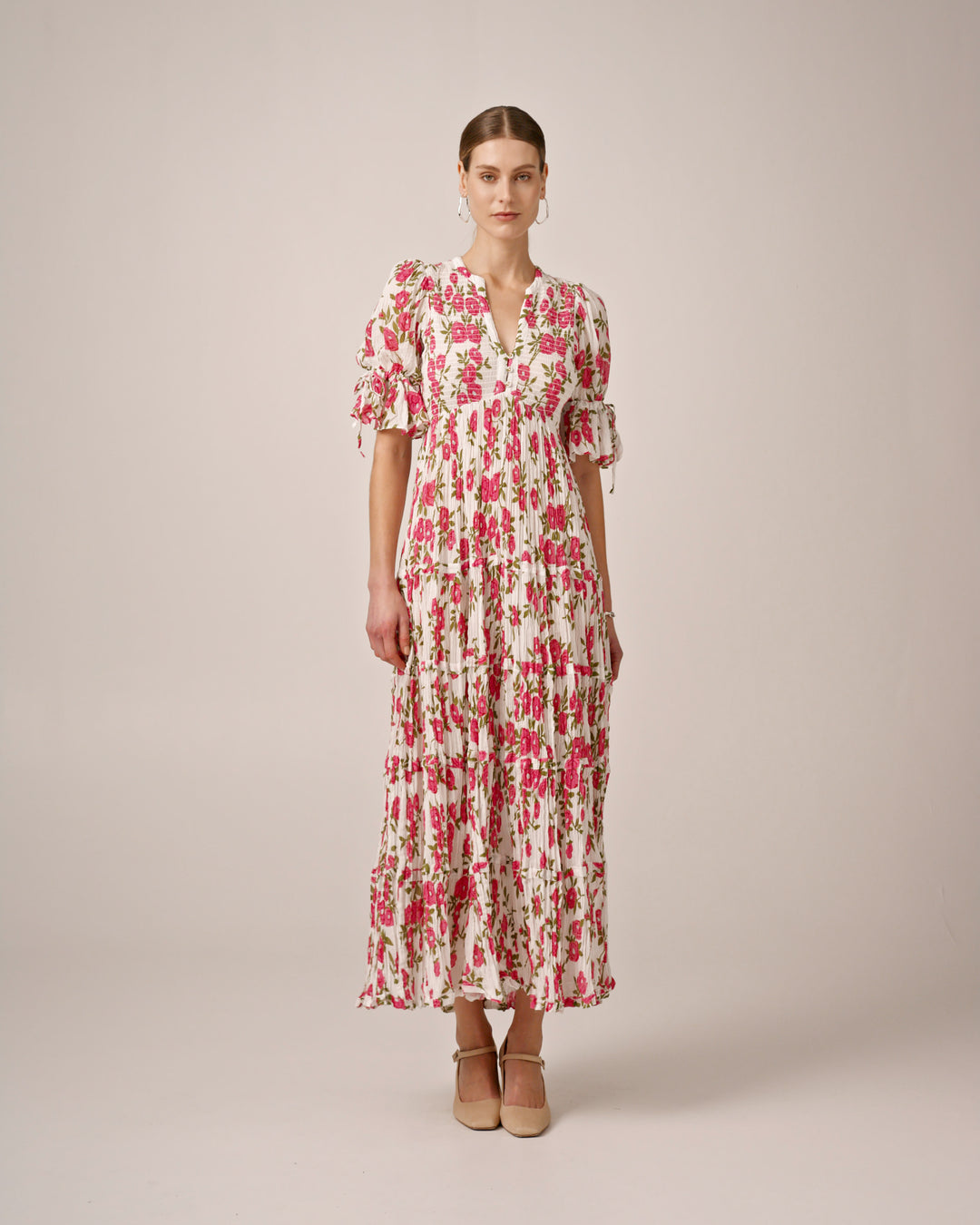 Bohemian Relaxed Dress Pink Meadow