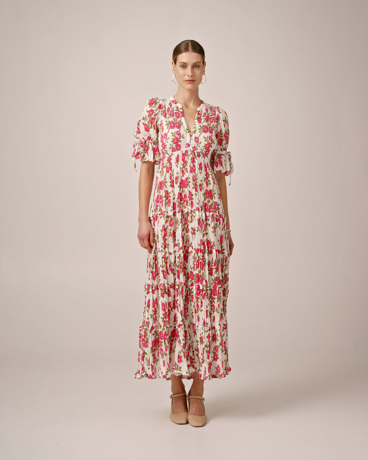 Bohemian Relaxed Dress Pink Meadow