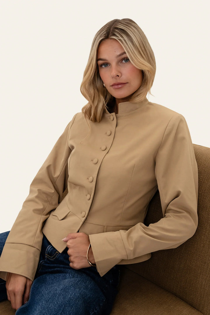 Cille Blazer Shirt Camel