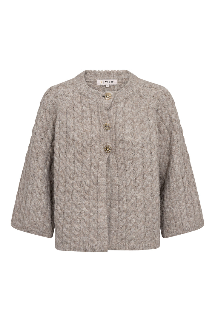 Kabba New Knit Cardigan Light Brown