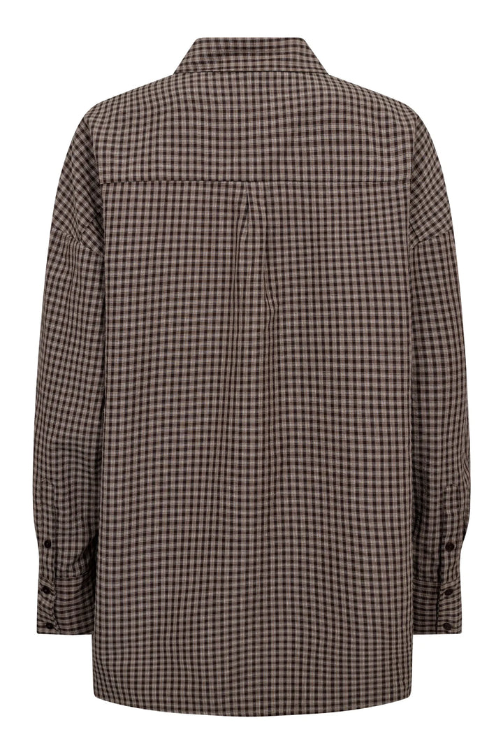 Sonja Check Shirt Dark Brown