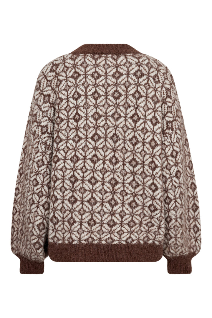Stavanger Knit Pullover Cream/Brown