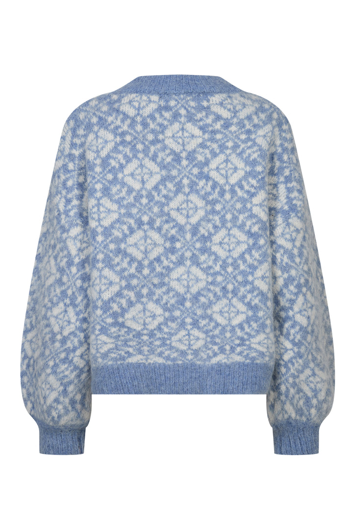 Bergen Knit Pullover Blue/White
