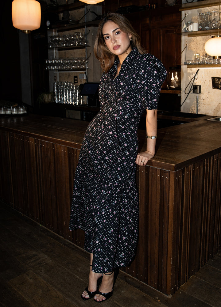Tripti Dress Polka Bloom