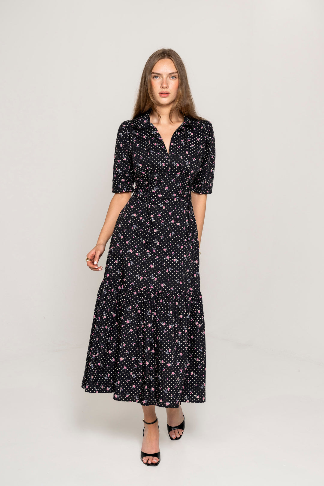 Tripti Dress Polka Bloom