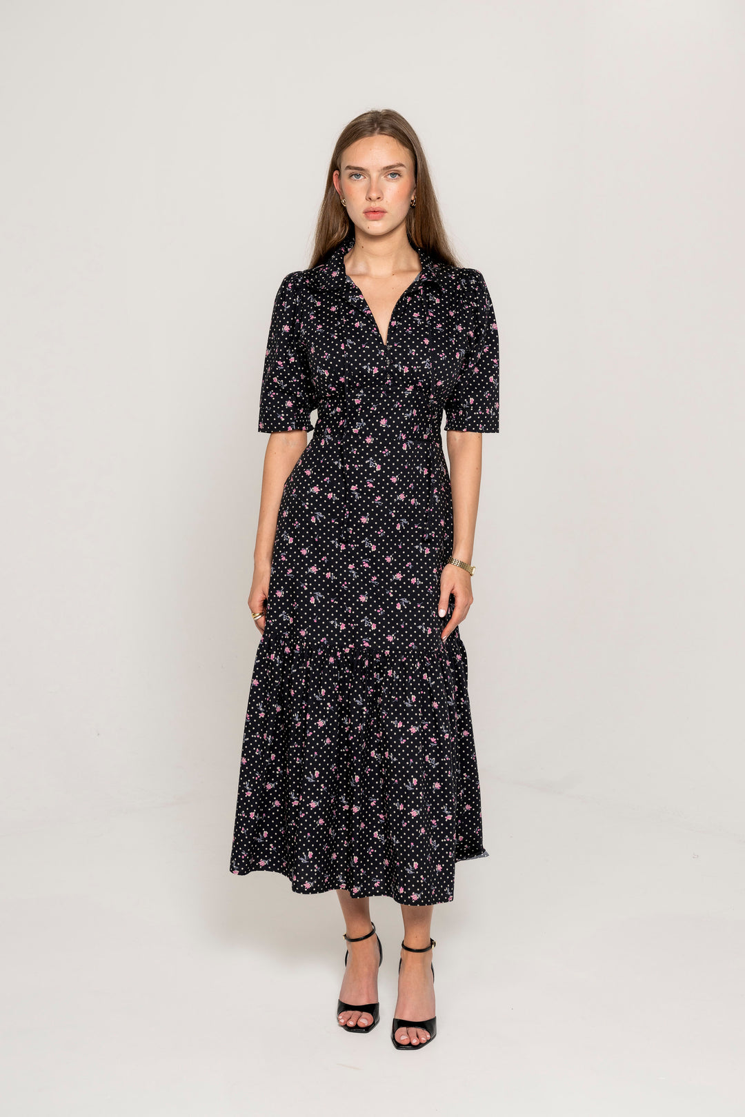 Tripti Dress Polka Bloom