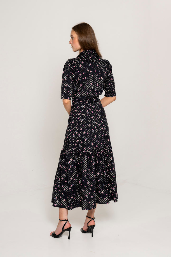 Tripti Dress Polka Bloom