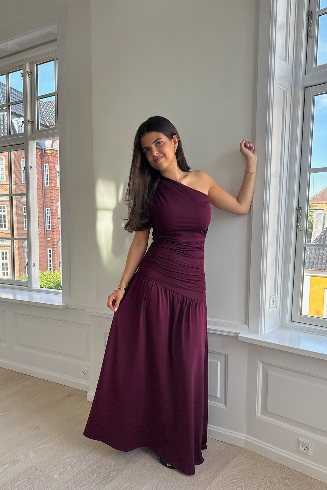 Amelia Maxi Dress Bordeaux
