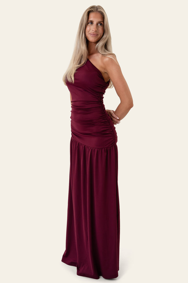 Amelia Maxi Dress Bordeaux