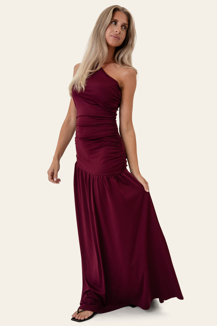 Amelia Maxi Dress Bordeaux