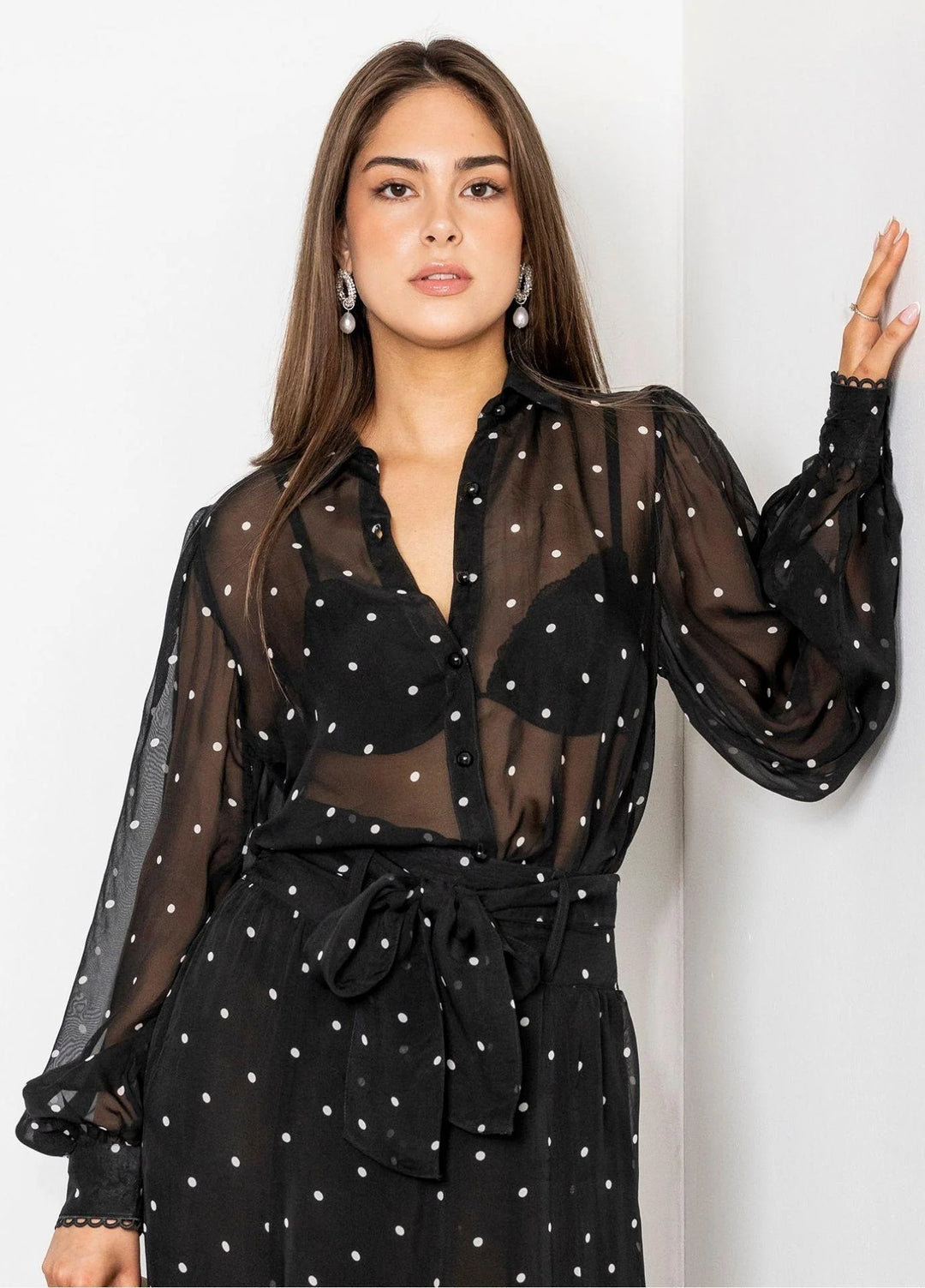 Anaya Blouse Black Pearl