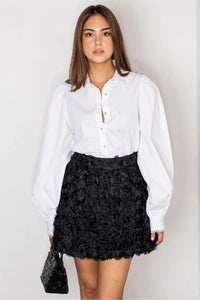 Anaya Blouse Sugar White Poplin