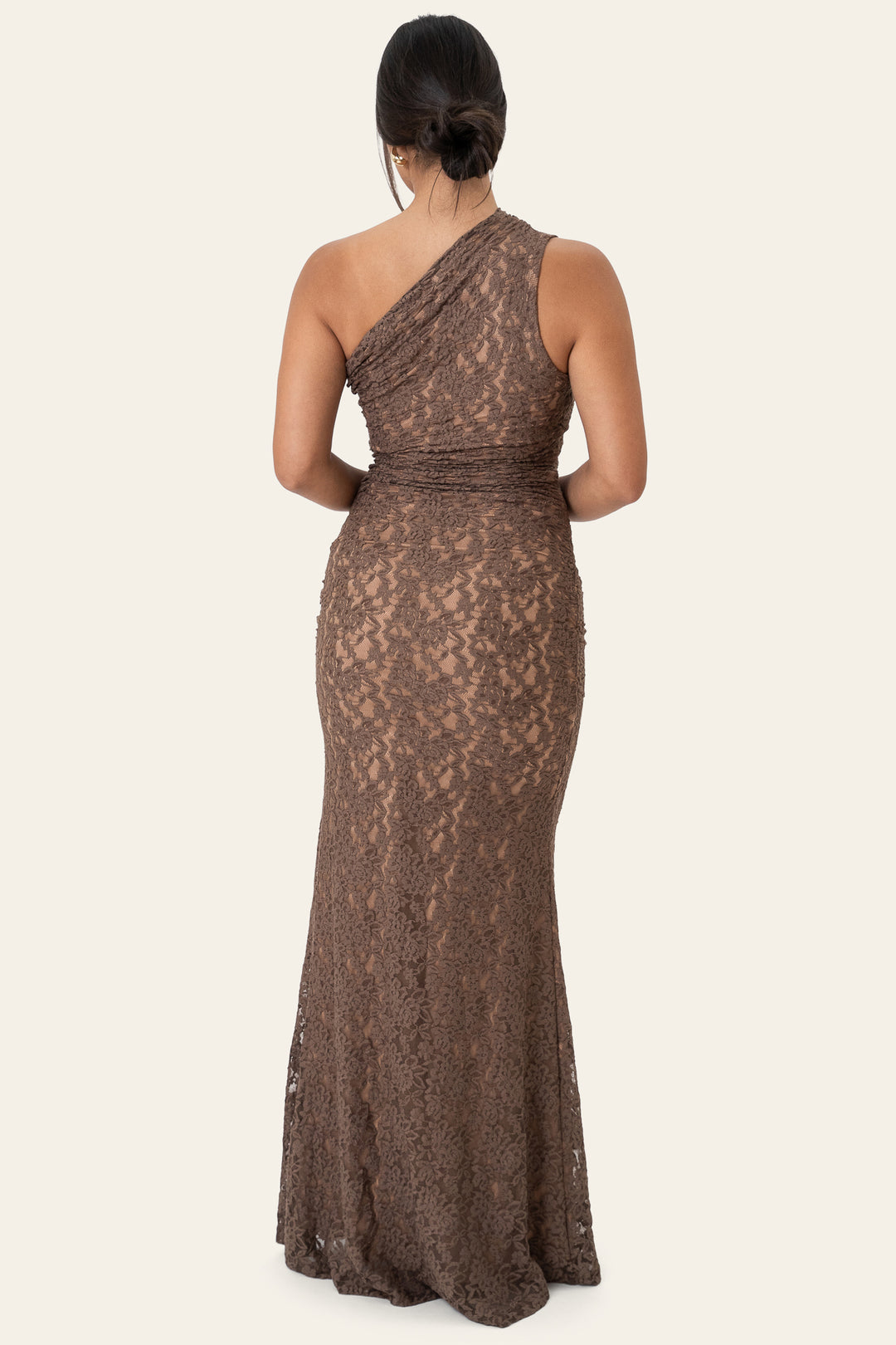 Andrea Lace Dress Dark Brown