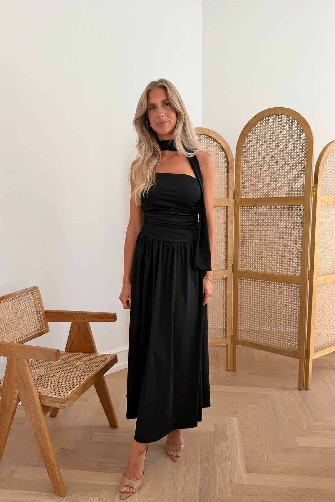 Astrid Long Dress Black