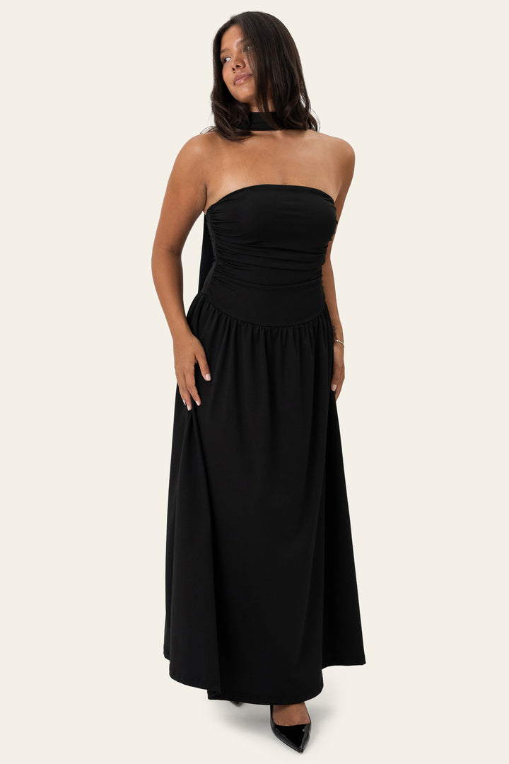 Astrid Long Dress Black