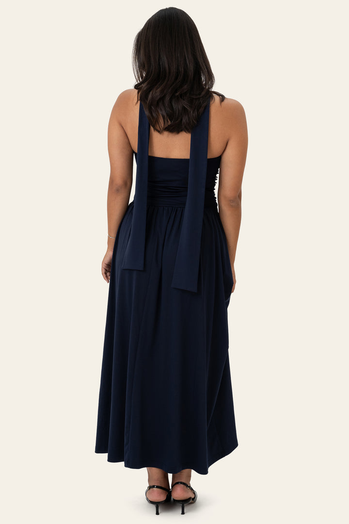 Astrid Long Dress Navy