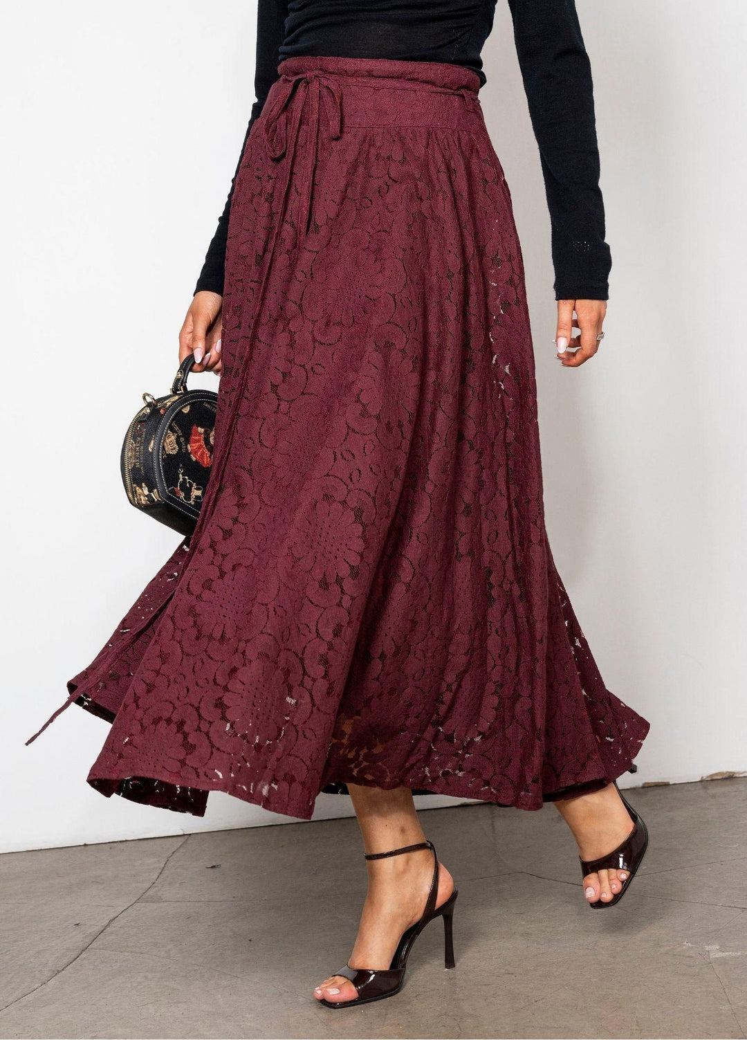 Astrid Skirt Vintage Wine