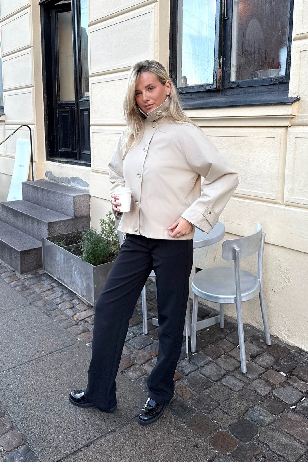 Ava Short Trenchcoat Beige