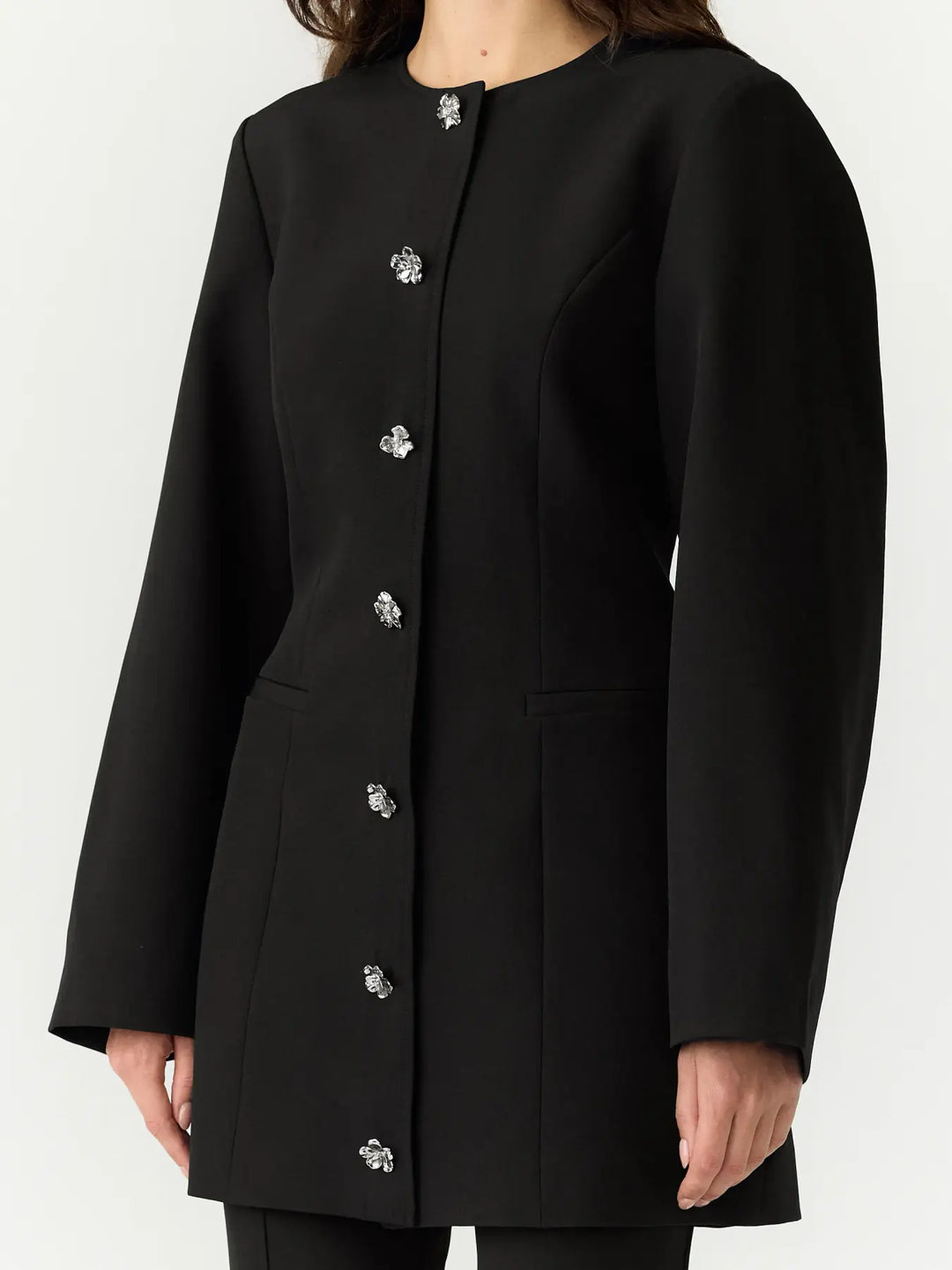 Laulin Sculpted Blazer Dress Show Black
