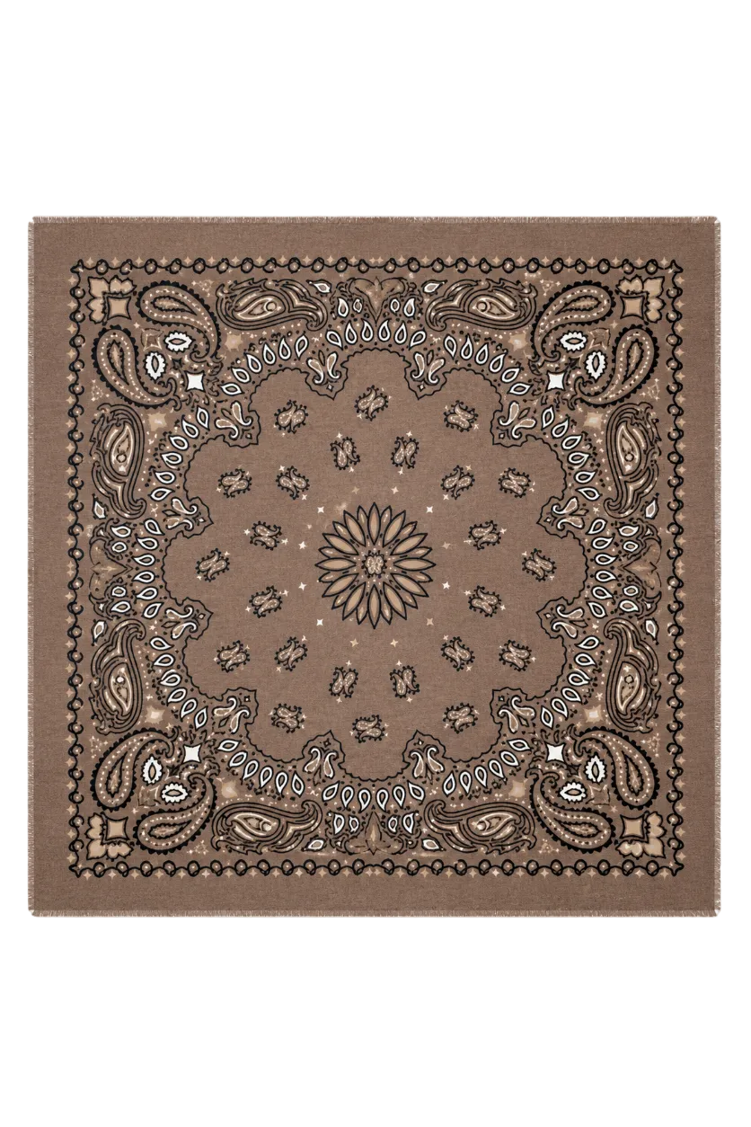 Paisley Scraf Big Brown