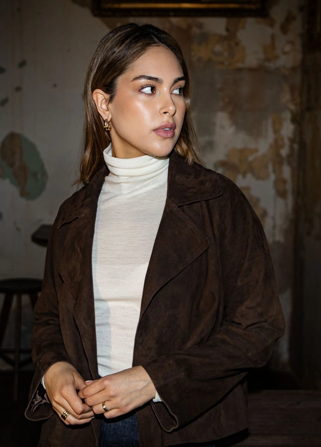 Bridget Suede Jacket Coffee