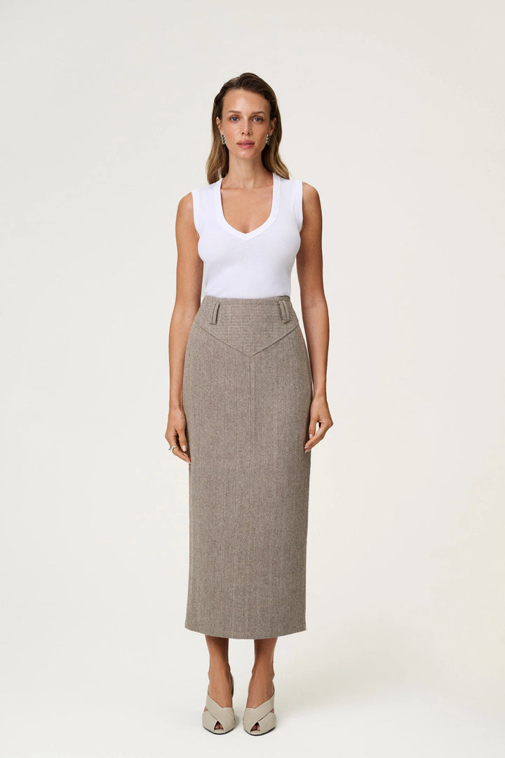 Bristol Skirt Beige Melange