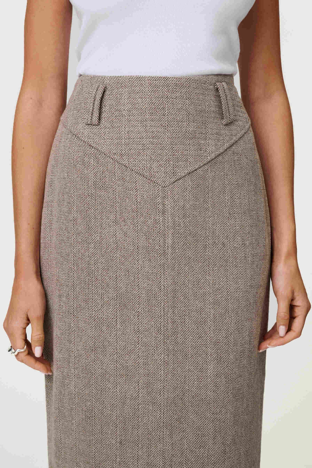 Bristol Skirt Beige Melange