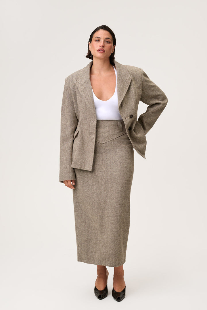 Stockholm Blazer Beige Melange